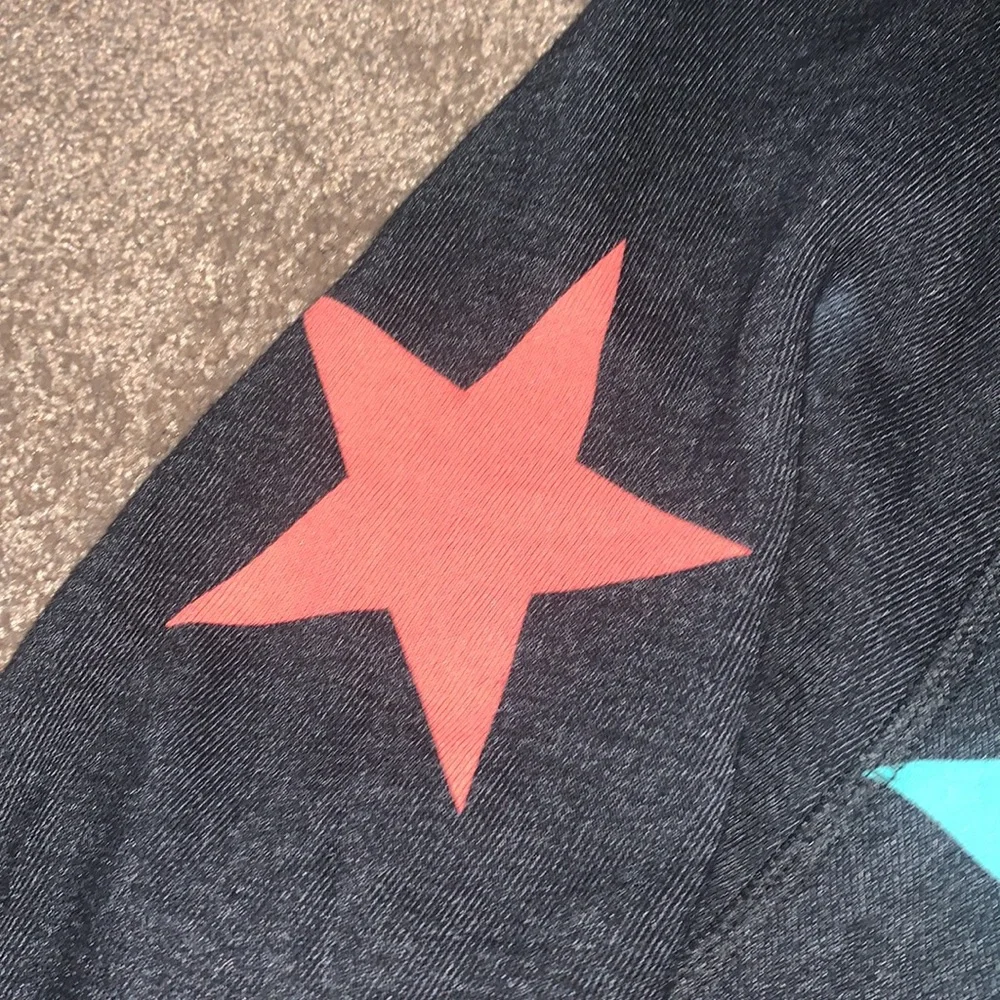Wildfox Crew Neck Cotton Star Sweatshirt